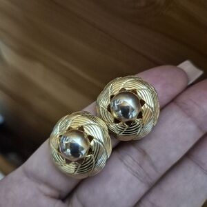 Kramer Gold Clip-On Earrings